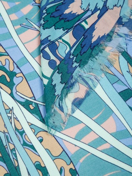 Платок жен. шелк+шерсть+мод 120х120 E16-8225-12 - Eleganzza фото 5