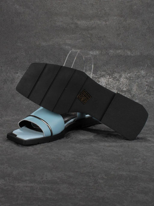 08-PEY183-5 LIGHT BLUE Босоножки женские (натуральная кожа)