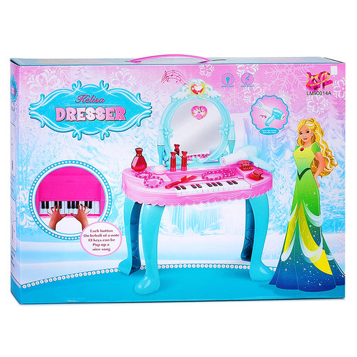 Игровой набор стилист "Туалетный столик-пианино. Девичьи секреты" (свет, звук) в коробке