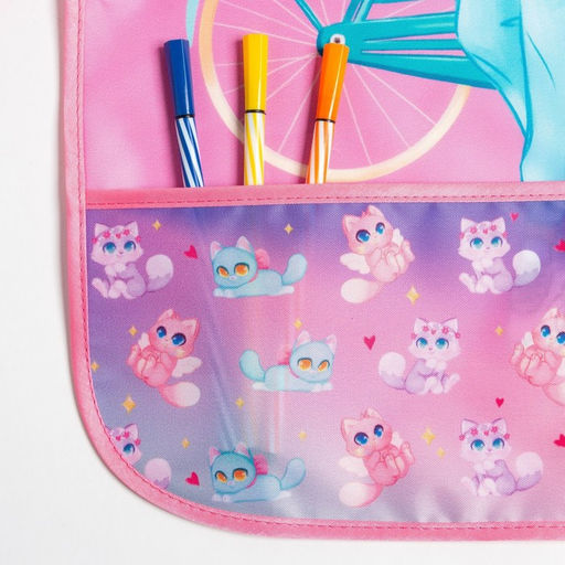 Фартук с нарукавниками детский Этель «Fashion girl», 49×39 см