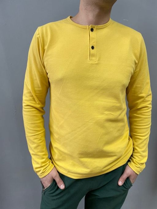 100% ХЛОПОК ПИКЕ Лонгслив мужской - Knitka wear фото 2