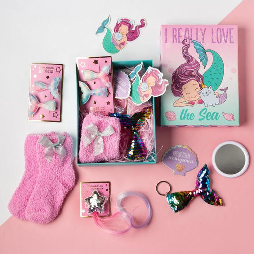 Набор подарочный KAFTAN «I love the sea» носки и аксессуары