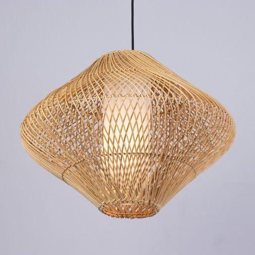 Светильник потолочный из ротанга «Буди», 1×120 Вт, Е27, 50×50×38 см