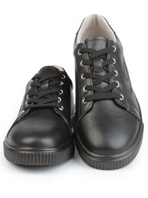 05-PDD165-3 BLACK Кроссовки женские (натуральная кожа) - Фабричный китай фото 9