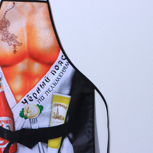 Фартук текстиль Черный пояс по пельменям - Beauty fox фото 2