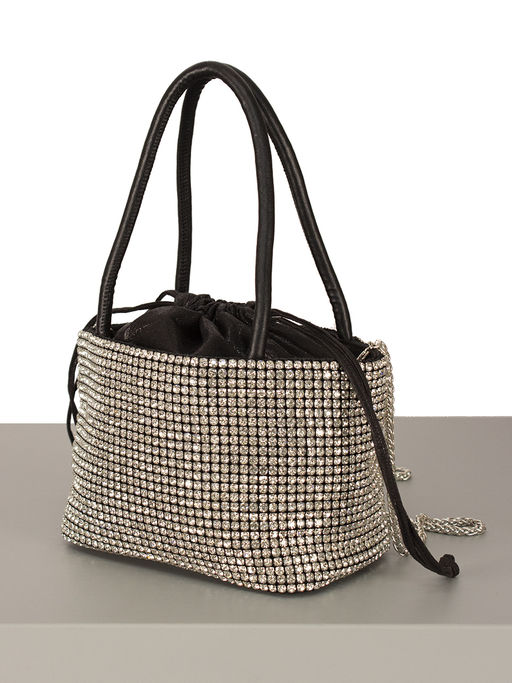 LACCOMA сумка ST133-червонное серебро стразы хлопок