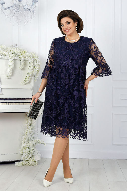 Платье Ninele 7431-Р темно-синий - Mira fashion фото 554
