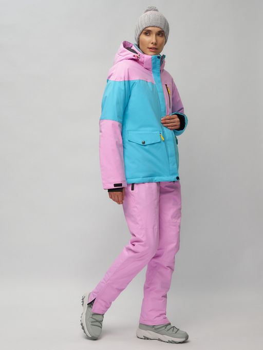 Горнолыжный костюм женский фиолетового цвета 02302F - Chunmai фото 6