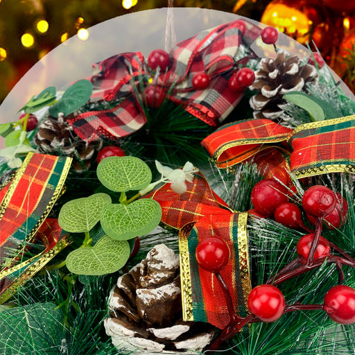 Декоративный праздничный ВЕНОК НГ 35см - Family фото 2