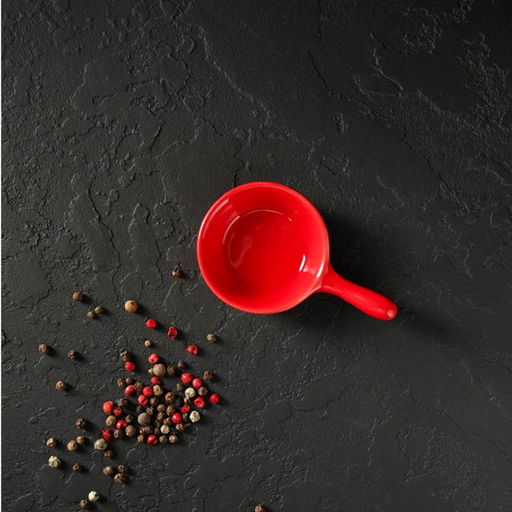 Соусник керамический с ручкой Доляна Классика, 30 мл, 106 см, цвет красный  фото 6