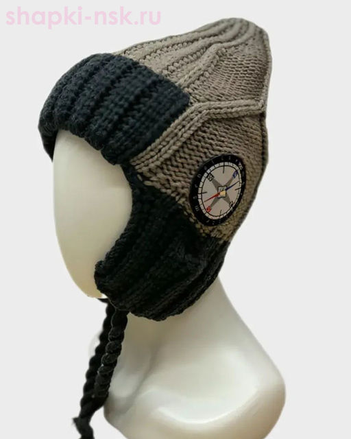 7987 Ушанка для мальчика флис (50-54)