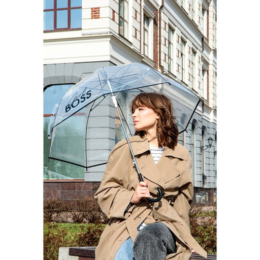 Зонт-купол Girl boss, 8 спиц, d = 88 см, прозрачный - Simaland фото 2