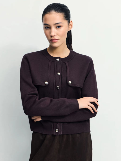 Вязаный джемпер из вискозы / Zarina фото 4