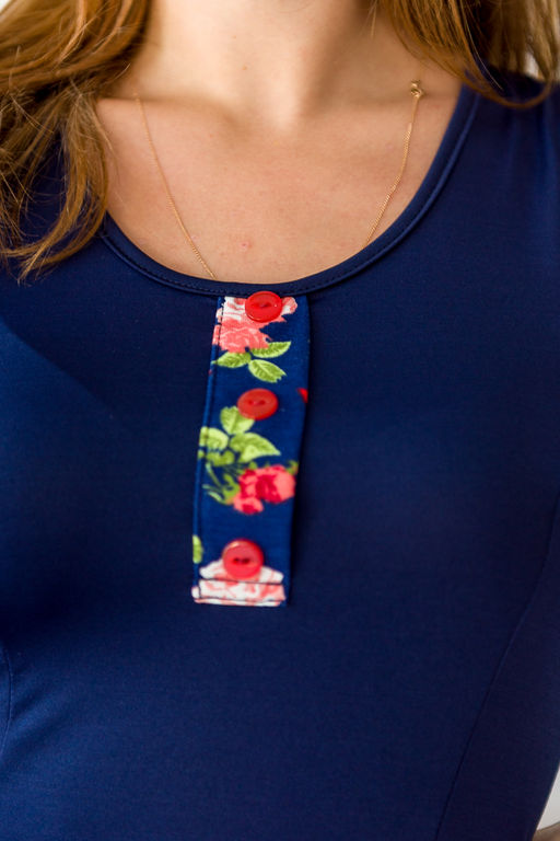 Платье женское Адель красные розы - Амадэль фото 7