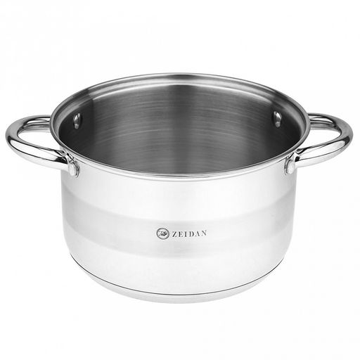 Zeidan Vienna Кастрюля из нержавеющей стали 4л, д20см, стеклянная крышка, ручки на корпусе и крышке металлические, комбинированная полировка снаружи, матовая полировка внутри, 5-ти степовое капсулированное индукционное дно, подарочная упаковка ( - Домашняя мода фото 4