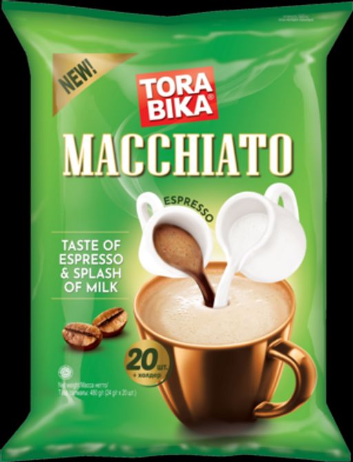 TORABIKA Cappuccino. Macchiato мягкая упаковка, 20 пак. ИНДОНЕЗИЯ