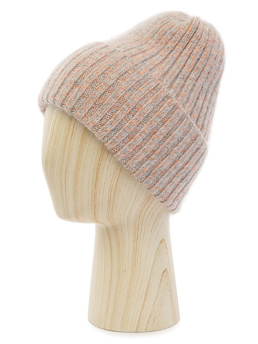 Шапка жен. анг+шерсть+нейл LB-N88049 l.grey/orange - Labbra фото 5