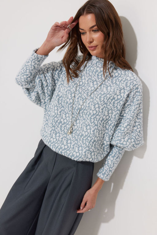 Джемпер LYUSHe 4277 голубой  фото 5