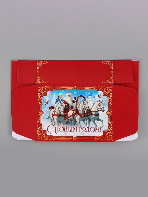 Коробка подарочная, самосборная «Красная сказка»,30.7×22×9.5 см