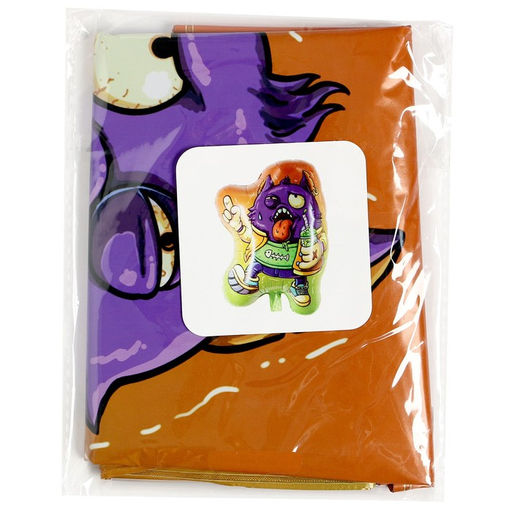 Цена за 5 шт. Воздушный шар фольгированный 24" «Монстр фиолетовый», фигура