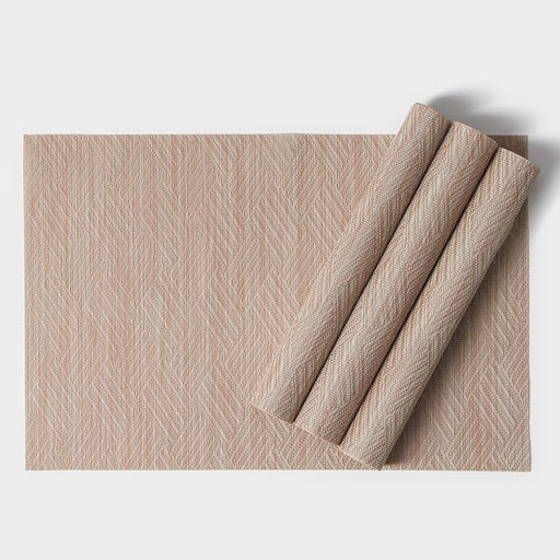 Набор салфеток сервировочных Доляна Энн, 4 шт, 3045 см, цвет бежевый  фото 2