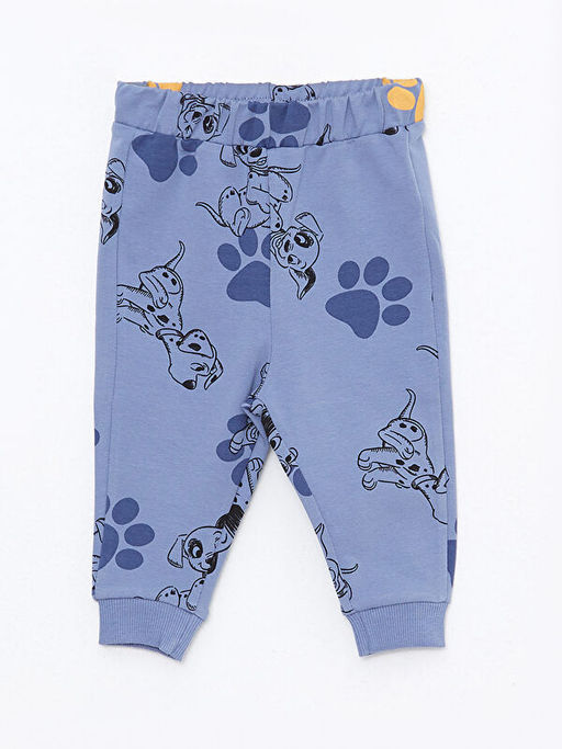 Bisiklet Yaka Uzun Kollu 101 Dalma?yal? Bask?l? Erkek Bebek Sweatshirt ve Pantolon 2li Tak?m - Waikiki фото 3