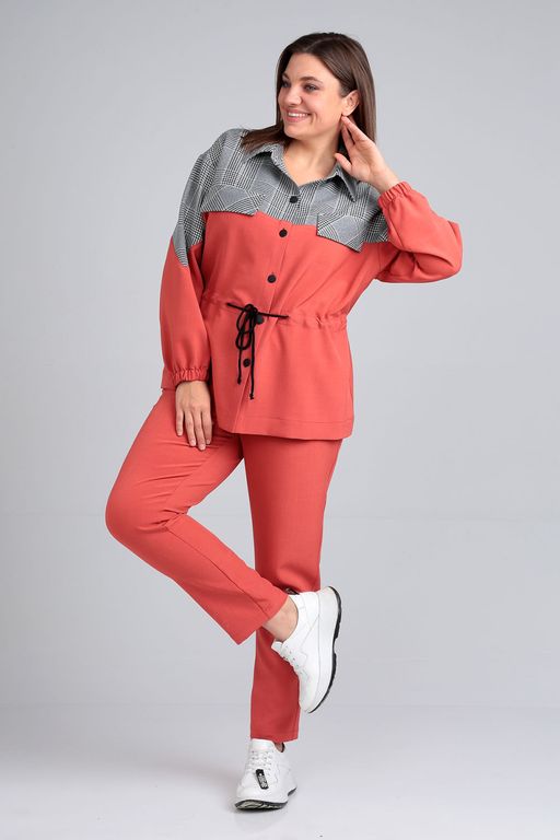 Костюм Liona Style 802 терракотовый  фото 3