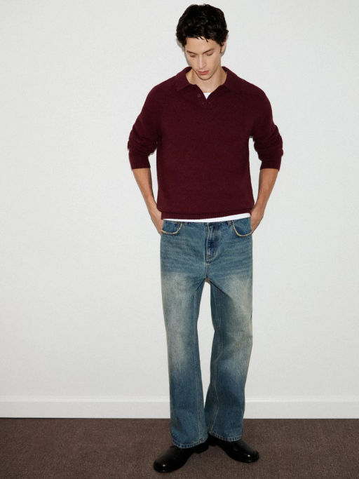 Джемпер из хлопка с отложным воротником / Zarina фото 7