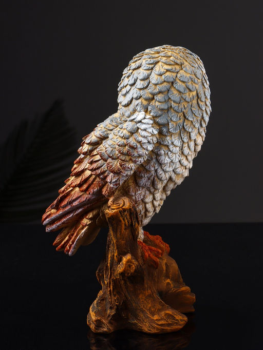 Фигурка полистоун «Сова сипуха», 17.5×8×10 см