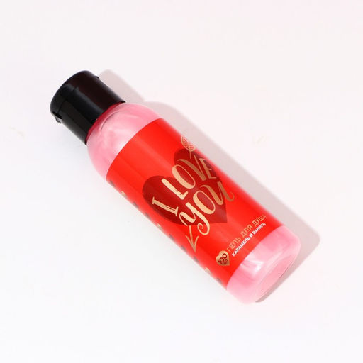 Гель для душа I Love you, 100 мл, аромат карамели и ванили, Чистое счастье  фото 3