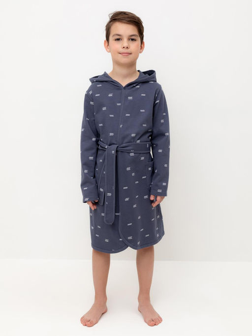 К 5763/стальной,штиль халат дет