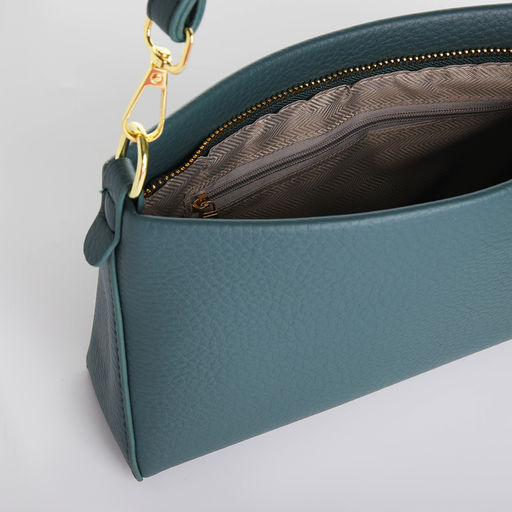 Сумка женская кросс-боди на молнии, цвет зелёный - Simaland фото 4