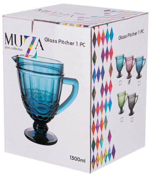 Кувшин Лимонадница Muza Color Серпентина 1300 мл. / высота=20 см 781-173 - Арти-м фото 3