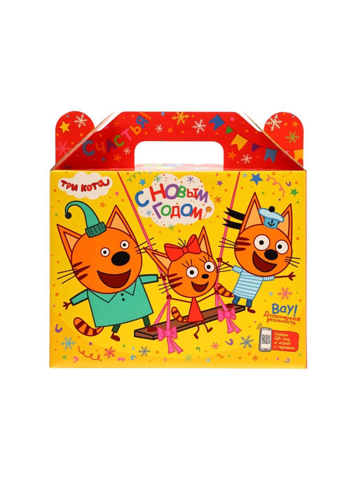 Сладкий новогодний подарок Три кота, b34, детский, 900 г
