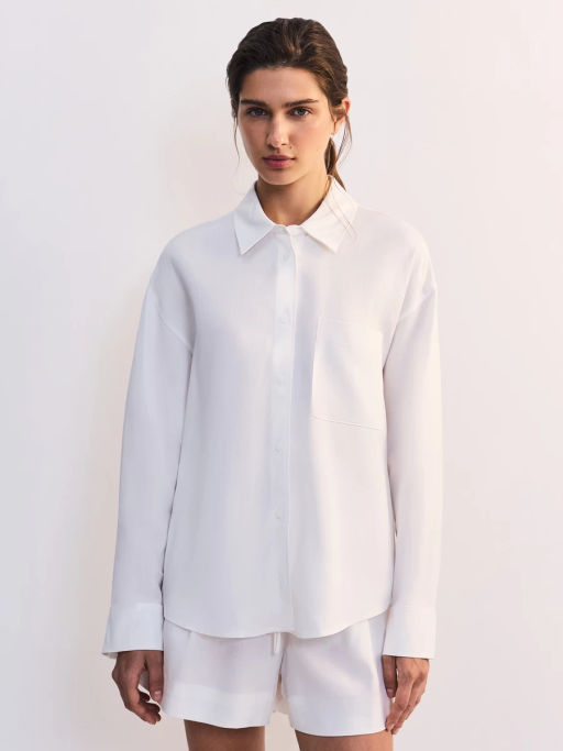 Льняная блуза свободного кроя ZR2605012008-2 / Zarina