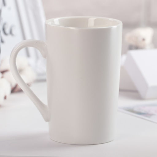 Кружка Доляна Зонт на двоих, 380 мл, фарфор, белая