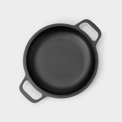 Сковорода - крышка Wild Kitchen, порционная, d=22 см, лопатка и губка в комплекте, чугун  фото 4
