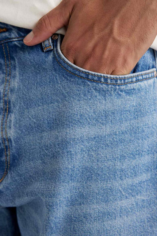 Облегающие джинсовые брюки скинни с высокой талией Wiser Wash в стиле 90-х годов - Defacto фото 5