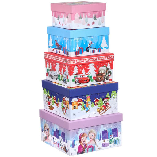 Набор коробок 5 в 1 «С Новым Годом!» 14 × 14 × 8.5 - 22 × 22 × 12.5 см