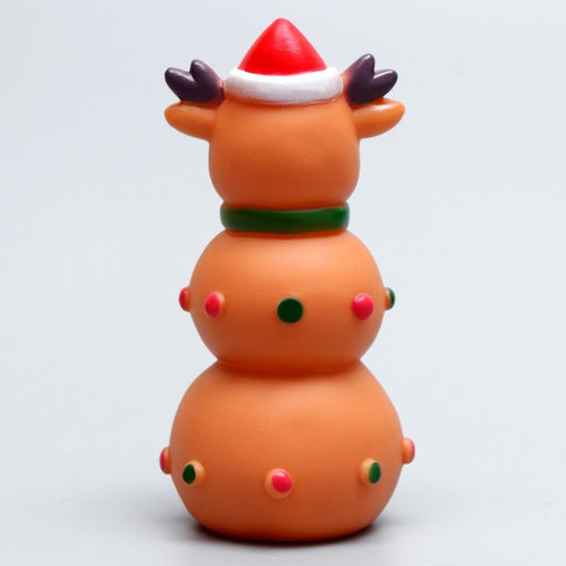 Игрушка для собак пищащая Оленёнок 3Х,12?6 см - Пижон фото 4