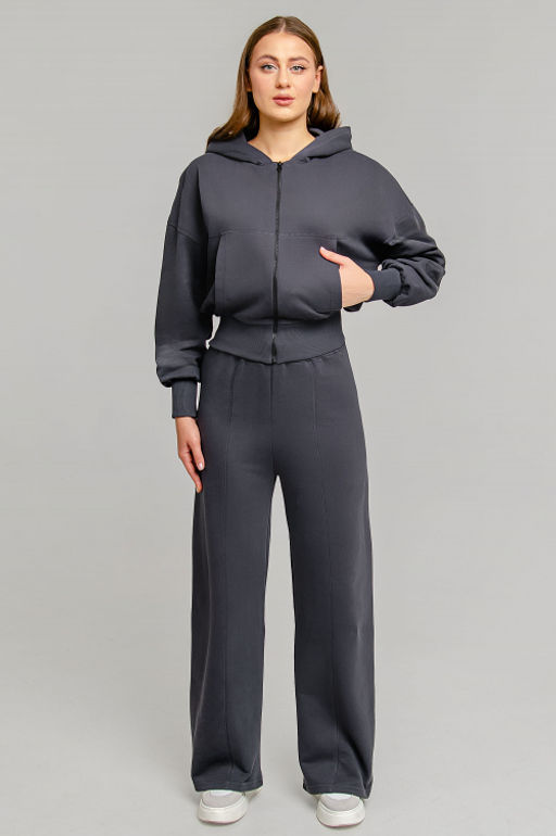 Арт. 2539 Костюм женский с брюками 42-48 (4 шт) Цвет:графит - Калинка фото 13