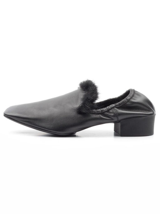 03-N18120S-2 BLACK Полуботинки женские (натуральная кожа)