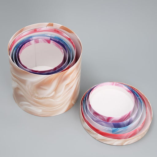 Набор коробок 5 в 1, упаковка подарочная, «Вуаль», 13 х 14 ‒ 19.5 х 22 см