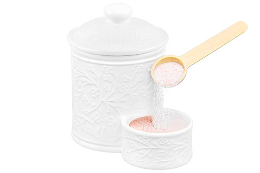 Банка д/соли 15,5*10*14,5 см 500 мл Веточки-цветочки + деревянная ложка + крышка - Elan gallery фото 6