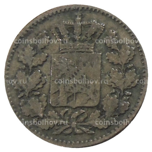 Монета 1 пфенниг 1859 года Германские государства  Бавария