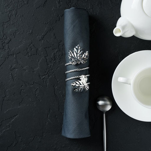 Кольцо для салфетки Лист, 104,5 см, цвет серебряный - Simaland фото 7