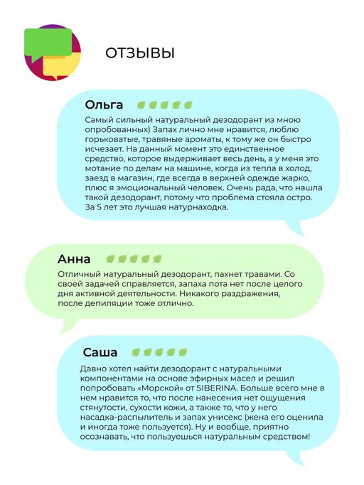 Дезодорант Морской - Siberina фото 17