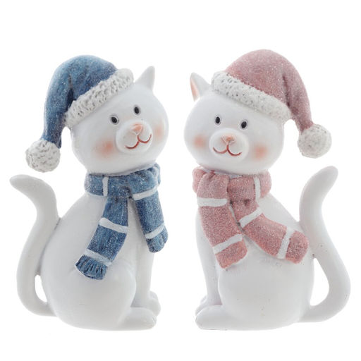 Фигурка декоративная "Кошка", L5 W4 H9 см, 2в.