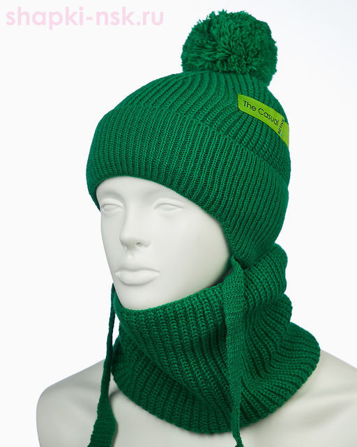 03-62-M Комплект для мальчика (колпак+снуд) (48-50)