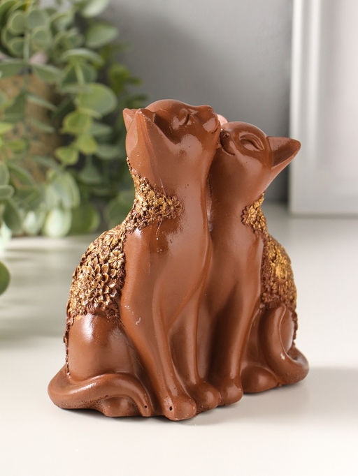 Фигурка полистоун «Кот и Кошка», 14×13 см